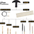 Raiseek .177 Cal & .22 Cal Airgun Cleaning Kit with Cotton Mop, Brass Cleaning Rod, Nylon Brushes in Organizer