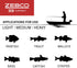 Zebco 33 Custom-Z Fishing Rod Combo with 6-Foot Fiberglass Rod, Quickset Anti-Reverse Reel & Bite Alert