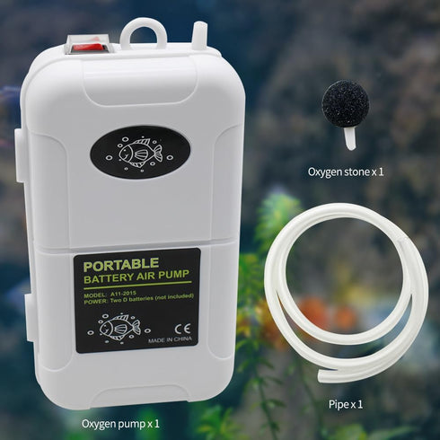 Small Air Pump for Fish Tank 6 Gallons, Quiet Aerator for Bait Bucket and Tropical Fish Enthusiasts