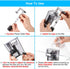 DaToo Hang On Filter, Small Fish Tank Hanging Power Waterfall Filtration System