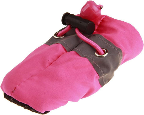GabeFish Anti Slip Dog Socks Shoes, Adjustable Drawstring Boot Paw Protectors for Small Medium Pets, Pink