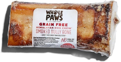 Whole Paws, Smoked Beef Bone with Bully Stick & Himalayan Cheese, Medium
