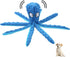 Squeak Dog Toy, 12.5In Plush Octopus Dog Toy with Crinkle Paper and