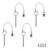 Quick Release Pin, 1/4" Diameter, 3-3/4" Total Length, 316 Stainless Steel Bimini Top Pin (4 Pack)