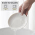 Ceramic Cat Food Bowl Set - 4 Pack Healthy Wide Shallow Dishes for Food and Water, Anti Whisker Fatigue Feeding Bowls