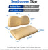 NOKINS Golf Cart Seat Covers Leather Front Seat Cover Fit Club Car Precedent,Smooth and Simple Style,No Stapler,Golf