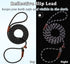 2 Pcs 8ft Slip Lead Dog Leash, Reflective No Pull Training Leash, 1/3" Nylon Rope for Small Medium Dogs (Blue+Black)
