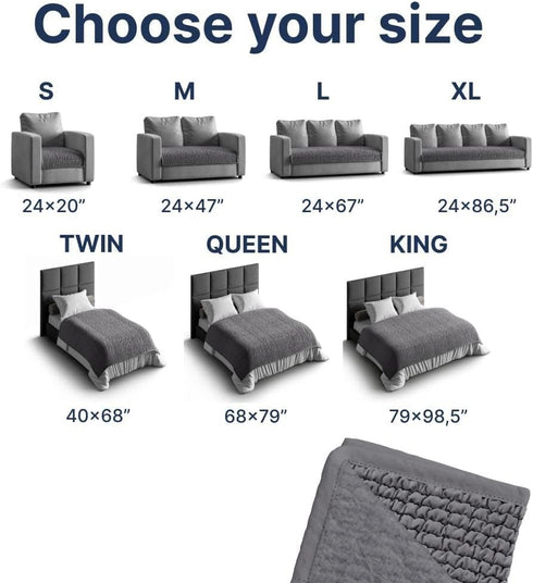 24x20 PAULATO BY GA.I.CO. Waterproof Chair Pad Reusable Seat Cover for Car or Wheelchair Machine Washable Protector