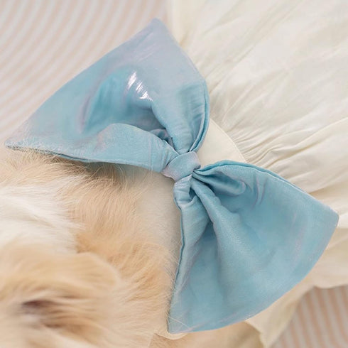 FLAdorepet Large Dog Princess Dress, Christmas Holiday Wedding Costume for Extra Large Dogs, Soft Summer Vest (White,