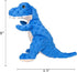 Dinosaur Dog Toy, Blue Plush Squeaky Chew Toy for Small, Large, and Big Dogs, Birthday Dog Toys