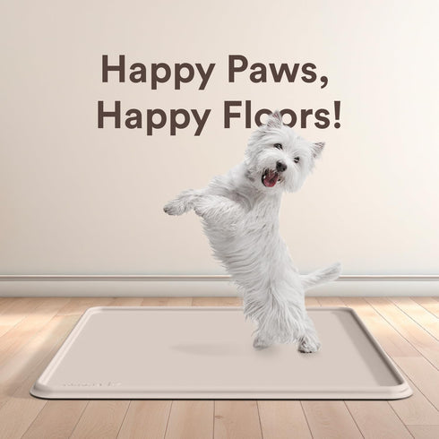 25 25 Pee Pad Tray Holder for Dogs - Fits Up to x in. Square Potty Training Pads No Spill Raised Lip High Edge Silicone