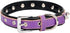 Spiked Studded Padded Leather Pet Collars for Cats and Dogs, Adjustable for Small Medium Large Dogs, 14.5"-18.5" Neck,