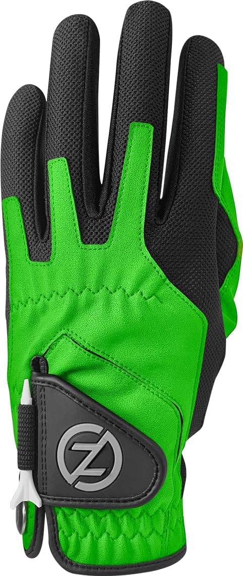 Zero Friction Men's Universal Fit Compression-Fit Synthetic Golf Glove, One Size