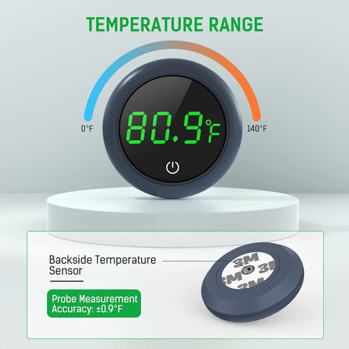 Fish Tank Digital Thermometer, Accurate LED Display for Aquarium Temperature Measurement