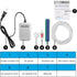 PULACO Ultra Quiet Mini Aquarium Air Pump for 1-20 Gallon Fish Tank with Air Tube, Bubbler Stone & Check Valve