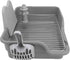 Durable Stainless Steel Dog Potty Tray for Small & Medium Breeds - Grey/Yellow