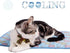 SEIS Dog Ice Pad Ice Silk Cats Kennel Mat Pet Cooling Pad Summer Cool Bamboo Mat Breathable Pad (Blue, S