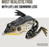 LUNKERHUNT Frog Lure for Bass Fishing | Pocket Frog Fishing Lure 1.75 Inch | Soft Hollow Body
