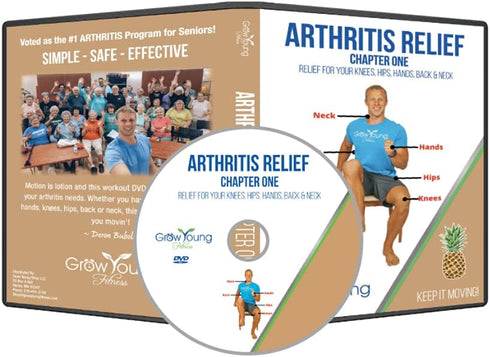Grow Young Fitness Chapter One Arthritis Relief for Seniors, Simple, Safe, Effective Workout DVD for Elderly at Home