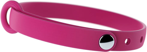 Breakaway Cat Collar, Soft Lightweight Safety Buckle Collar with Name Tag Ring, Pink