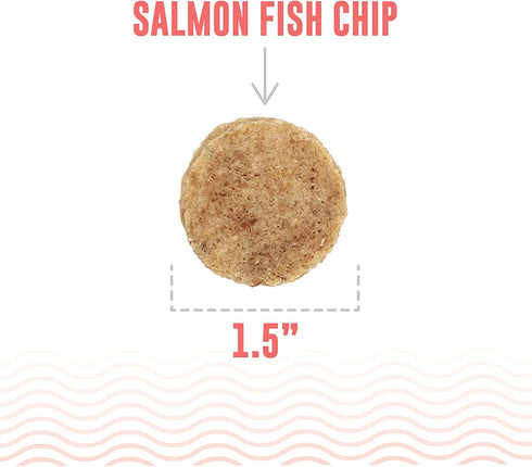 Icelandic+ Fish Chips: Salmon, 2.5oz, Dog Treats for Medium-Large Dogs, Natural 2 Ingredient Air-Dried Treats