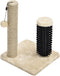 Amazon Basics Cat Scratching Post with Brush, 12.2 x 12.2 x 16.54 inch for Kittens, Beige Color