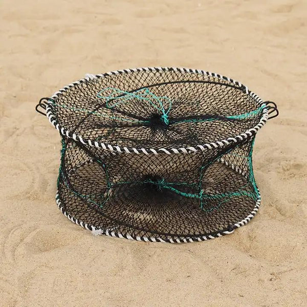 Bayou Trading USA Crab Trap (6 Pack), 40 x 25cm(16 x 10in), 10mm(0.4in) mesh,Collapsible, can