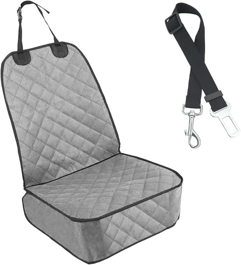 smilfuy Dog Car Front Seat Cover with Side Flaps, Waterproof & Scratch Proof
