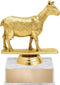 5.5" Animals Goat Dairy Award with White Luxury Base
