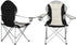 330 LBS Outvita Folding Camping Chair, Oversized Portable Padded Arm Chair with Carry Bag & Cup Holder for Outdoor