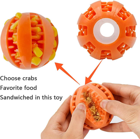MAGNEECH 2 Pcs Hermit Crab Toys,Hermit Crab Treat Ball/Feeder Ball,Hermit Crab Wheel are Perfect Decorations