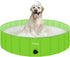 Furrybaby Foldable Dog Pool, Portable Pet Pool for Large Dogs, Indoor and Outdoor Use (Green, 47'')