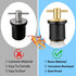 Linkstyle 4 PCS Brass T-Handle Drain Plug, Marine Boat Drain Plugs for 1 Inch Diameter Drains