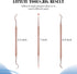 3 Pieces Dog Dental Tooth Scaler and Scraper, Stainless Double Headed Tool for Pet Teeth Cleaning