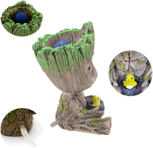 Aquarium Groot Air Bubbler Decorations, Fish Tank Air Stone Set
