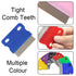 6 Pcs Pet Flea Combs for Dogs and Cats, Hair Removal Massaging Shell Combs in Random Colour