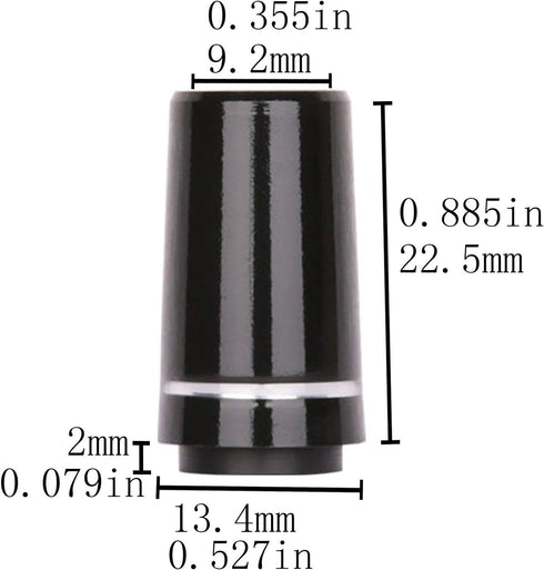 Golf Builder 10pcs/Set Tip Size .355 Golf Ferrules for Taper Tip Iron Wedge