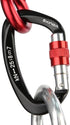 Screwgate Locking Carabiner Clip - Professional Rock Climbing Carabiner Screw Lock, Heavy Duty for Climbing,