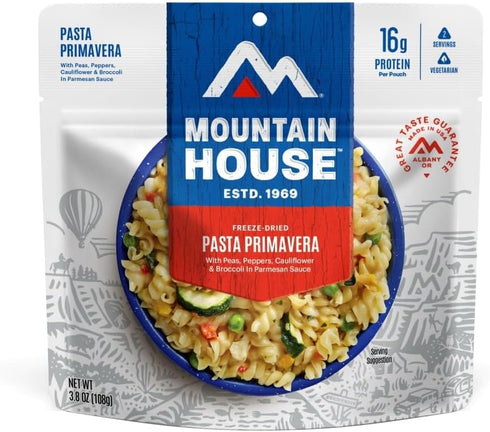 Mountain House Pasta Primavera, Freeze Dried Backpacking & Camping Food, 2 Servings