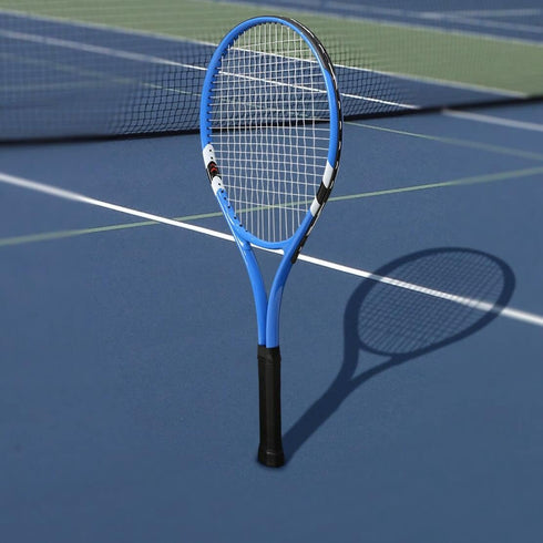 Tennis Rackets Set for 2 Players Recreational, Pre-Strung 27 Inch Light Adult Set with Tennis Balls