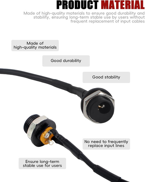 Fits Peloton Exercise Bike Power Input Cable Connector Replacement Parts (Not for Bike Plus)