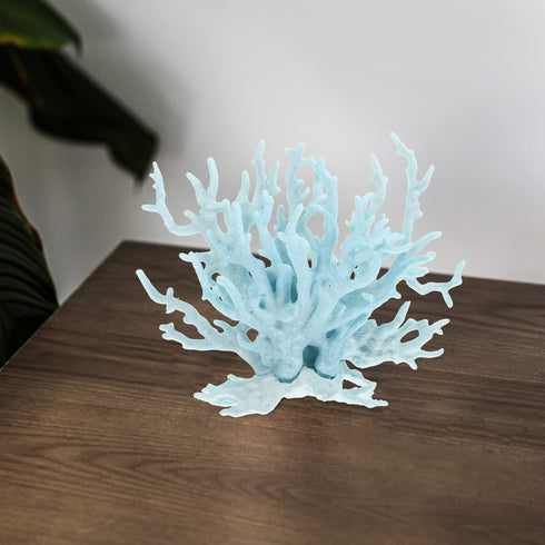 Aquarium Landscaping Coral Desktop Coral Sculpture Tabletop Coral Figurine Coral Reef Decor Simulated Coral Ornament Vivid Coral Decor Blue Coral Fish Tank Resin False Coral