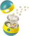 Interactive Dog Treat Puzzle, Dispenser with Button, Puppy and Medium Dog Toy, Feeder for Boredom