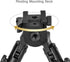 Lion Gears Tactical Pro Bipod, Height Adjustable 8.5" to 10.6" with Double Swivel and QD Mounting Deck