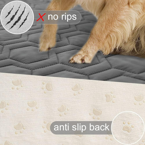 Waterproof Non-Slip Dog Bed Cover and Pet Blanket, Sofa Pet Bed Mat, 30x70-Dark Grey, for Most Cats Dogs