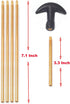 Gun Cleaning Kit for .223/5.56 Rifle, Includes Bore Chamber Brushes, Brass, Jags, Rods & Cleaning Pick
