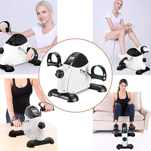Under Desk Bike Pedal Exerciser – Portable Home Exercise Bike Pedal Exerciser, Foot Peddler for Therapy Bicycle Leg