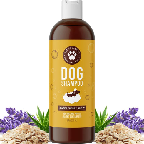 Soothing Oatmeal Dog Shampoo - Cleansing & Moisturizing Aloe & Oatmeal for Smelly Dogs, Made in USA