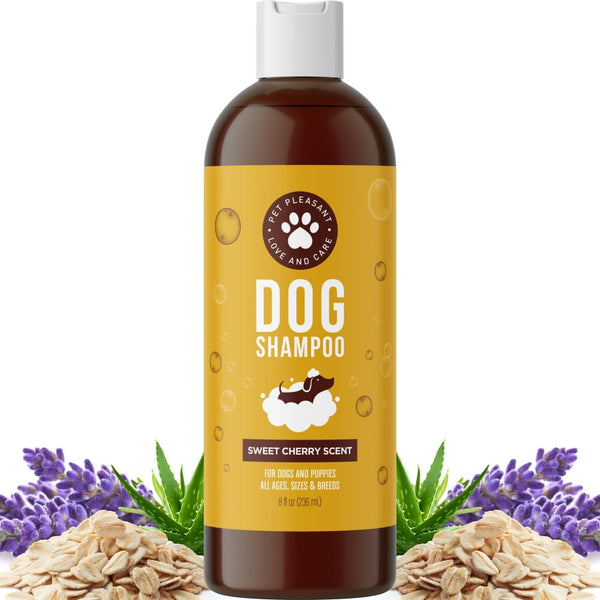 Soothing Oatmeal Dog Shampoo - Cleansing & Moisturizing Aloe & Oatmeal for Smelly Dogs, Made in USA