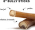 Downtown Pet Supply 6-inch Bully Sticks for Dogs, Pack of 18 - Nutrient-Rich, Odor Free Chews